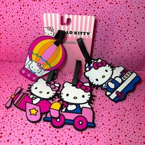 Hello Kitty Luggage Tags set of 4 New on package